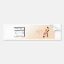 Le rose rougissent étiquette rose de bouteille d'e adhésif pour voiture