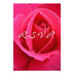 Le rose RSVP de rose a personnalisé les cartes ros Invitations