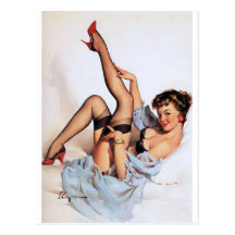 Le rouge chausse le Pin Carte Postale