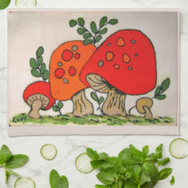 Le rouge répand serviette de ~ linges de cuisine