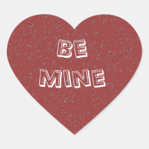 Le rouge soit des autocollants de coeur de mine
