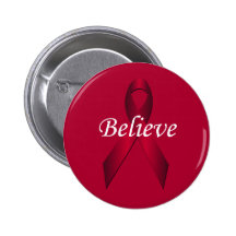 Le ruban de conscience de canneberge croient le bo badge