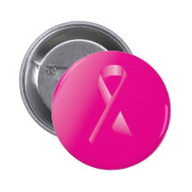 LE RUBAN ROSE DE SOUTIEN DE CANCER DU SEIN CAUSE D BADGE AVEC ÉPINGLE