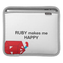 Le rubis me rend heureux poches pour iPad