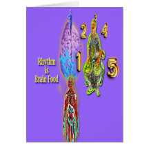 Le rythme est Brainfood Carte De Vœux