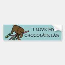 Le sable de Labrador de chocolat marque avec des l Autocollants Pour Voiture