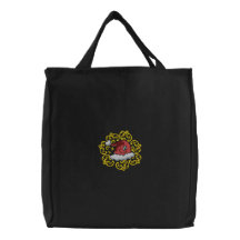 Le sac brodé par casquette de Père Noël