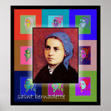 Le saint Bernadette d'art de bruit Posters