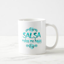 Le Salsa me rend heureux Mugs À Café