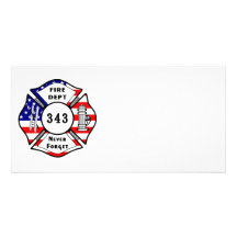 Le sapeur-pompier 9/11 n'oublient jamais 343 modèle pour photocarte
