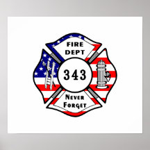 Le sapeur-pompier 9/11 n'oublient jamais 343 posters