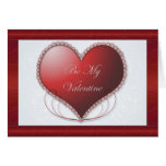 Le satin rouge soit ma carte de Valentine