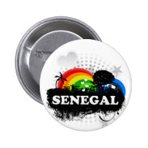 Le Sénégal fruité mignon Badge