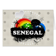 Le Sénégal fruité mignon Carte