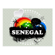 Le Sénégal fruité mignon Carte Postale