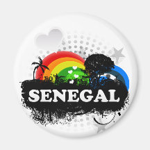Le Sénégal fruité mignon Aimants Pour Réfrigérateur
