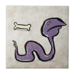le serpent à sonnettes triste carreau en céramique