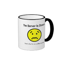 Le serveur est en panne tasse à café