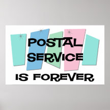 Le service postal est Forever Posters