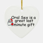 Le sexe oral est un grand cadeau de dernière minut ornement