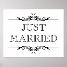 Le signe d'appui vertical de photo de mariage a ju affiches