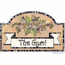 "Le signe décoratif de gymnase" - Découpage En Acrylique