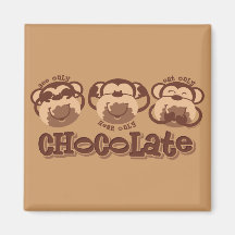 Le singe voient le chocolat aimant