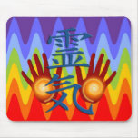 Le sinus des mains | de Reiki chakren des couleurs Tapis De Souris