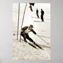 Le ski de emballage de slalom de ski folâtre le sk affiches