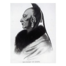 Le Soldat du Chene, un chef d'Osage Cartes Postales
