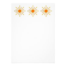 Le soleil d'été. Jaune et orange Faire-parts