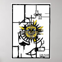le soleil et lune poster