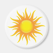 Le soleil flamboyant magnets