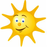 Le soleil mignon - sculpture photo en découpe