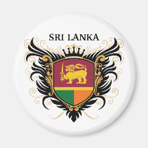 Le Sri Lanka [personnalisez] Magnets Pour Réfrigérateur