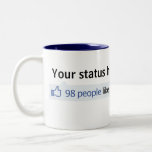Le statut fait sur commande Facebook manie maladro Tasse À Café