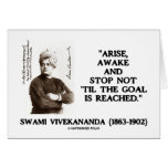 Le Swami Vivekananda surgissent arrêt éveillé pas  Carte De Vœux