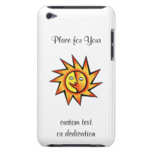 Le symbole frais Sun comique de tatouage de bande  Coque Barely There iPod