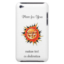 Le symbole frais Sun de tatouage de bande dessinée Étui iPod Touch