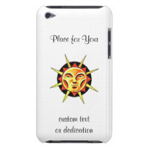 Le symbole frais Sun de tatouage de bande dessinée Coques iPod Touch