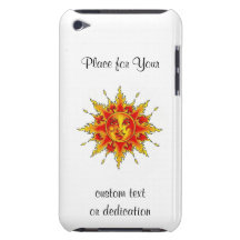 Le symbole frais Sun femelle de tatouage de bande  Coques iPod Case-Mate