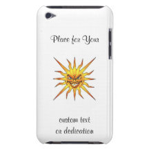 Le symbole frais Sun mauvais de tatouage de bande  Coques iPod Case-Mate