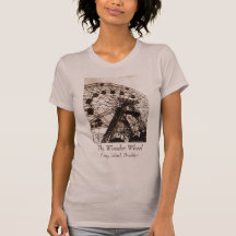 Le T-shirt des dames de roue de merveille