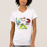 Le T-shirt des femmes d'agilité de chien de bande 