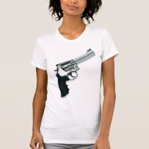 Le T-shirt vintage des femmes de style d'arme à fe
