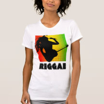 Le T-shirts des femmes de guitare de Rasta Rastama