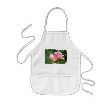 Le tablier des enfants de bourgeon de rose de rose