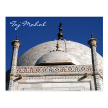 le Taj Mahal a couvert d'un dôme Carte Postale