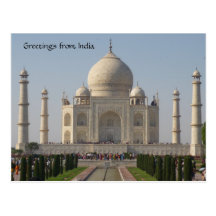 le Taj Mahal Carte Postale