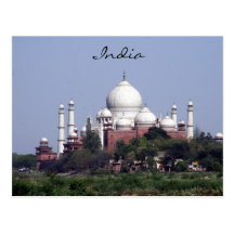 le Taj Mahal éloigné Carte Postale
